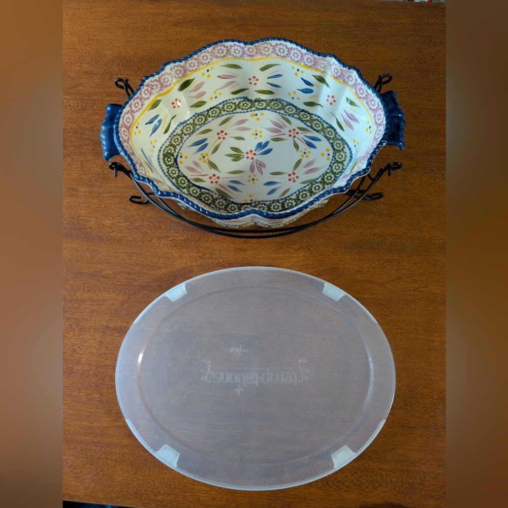 Large Casserole Dish Temptations Old World 3 QT